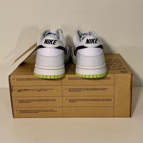 [BRAND NEW] NIKE DUNK LOW 3D SWOOSH GREY GRADE SCHOOL SHOES SIZE 5.5Y SNEAKERS - Picture 11 of 12